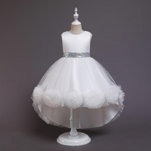 Flower-tailed dress dress piano performance unkempt dress princess dress